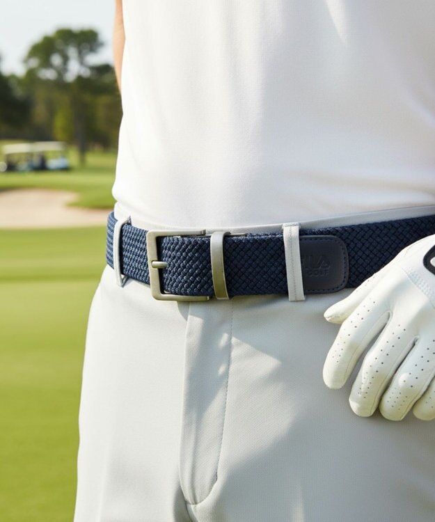 FILA GOLF／marie claire 【FILA GOLF】 メッシュベルト ネイビー