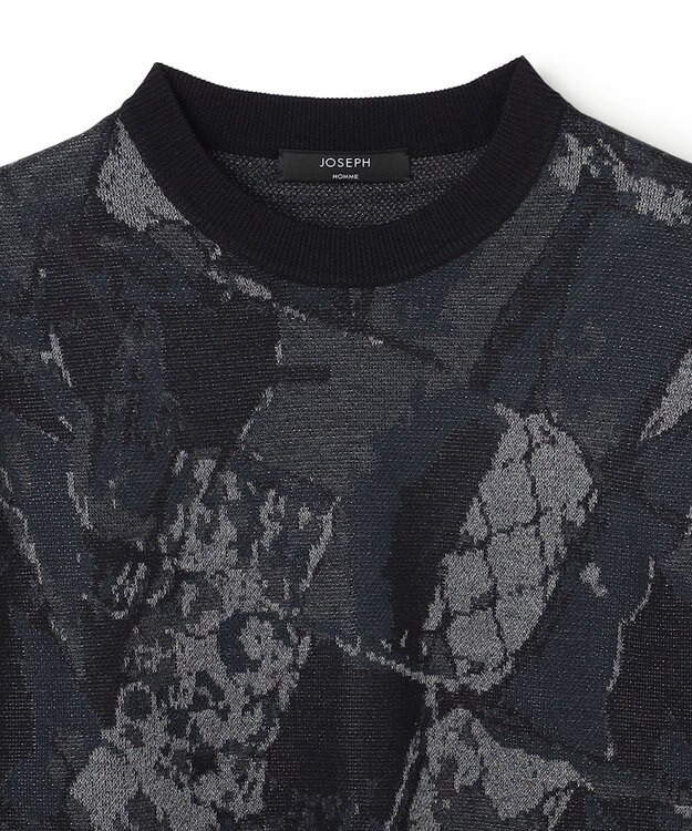 JOSEPH HOMME 【新柄】モロッカンジャガード　クルーネックニット ブラック系5