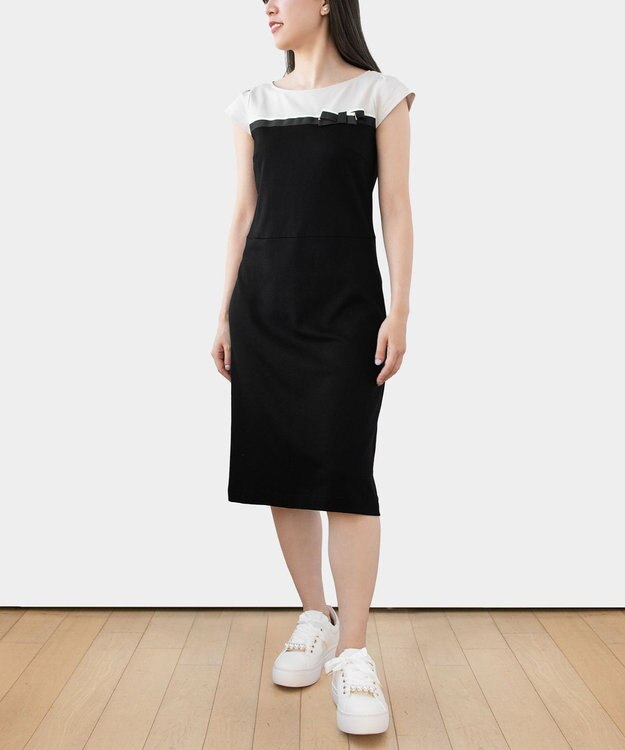 TOCCA 【WEB限定＆洗える】RIBBONSTICK ドレス ブラック系