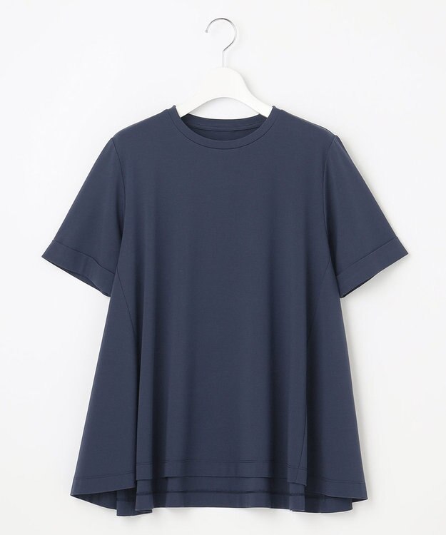 UNFILO 【接触冷感/吸水速乾】BEAUTY FORM フレアTシャツ ネイビー系