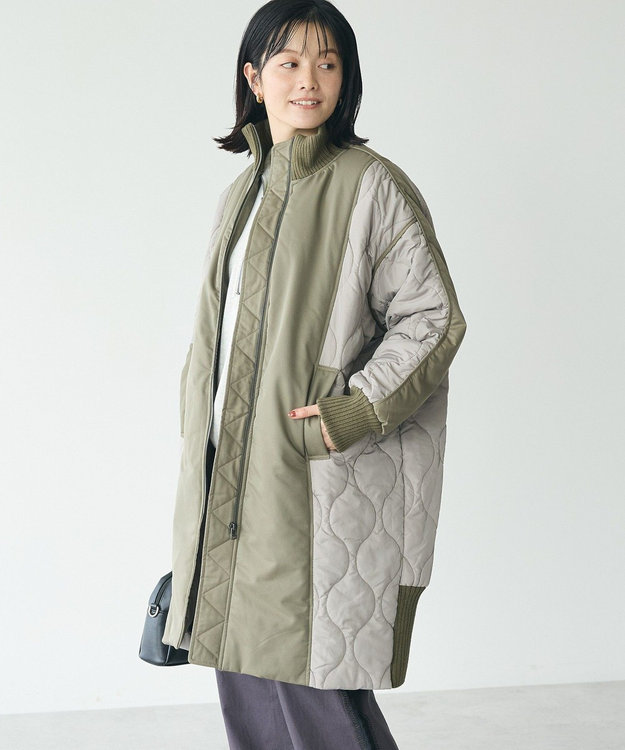 CRAFT STANDARD BOUTIQUE 中綿ヨーク切替ミリタリーコート Khaki