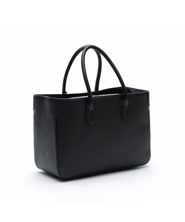 A.D.M.J. 【お受験】牛革/かぶせ付き トートバッグ32cm NAVY