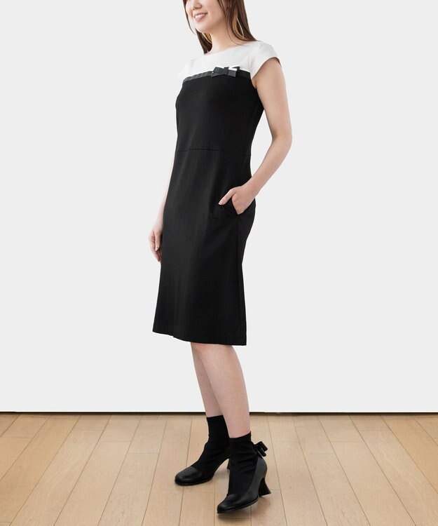 TOCCA 【WEB限定＆洗える】RIBBONSTICK ドレス ブラック系