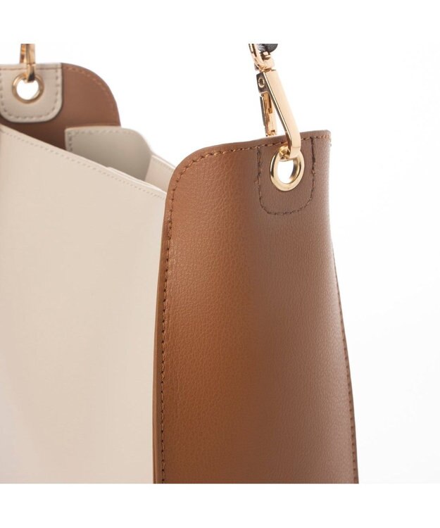 UNBILLION カシュカシュ cachecache / スマホショルダー付きラウンドショルダーバッグ アイボリーミックス