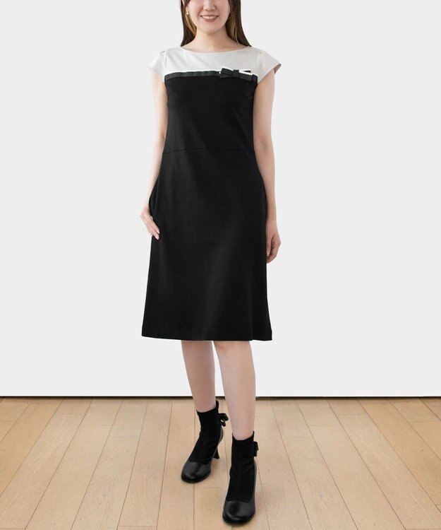 TOCCA 【WEB限定＆洗える】RIBBONSTICK ドレス ブラック系