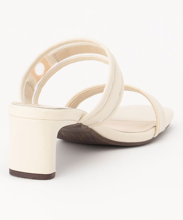 ANY SIS 【23.0~24.0cm】シアーメタルバックルヒール サンダル オフ