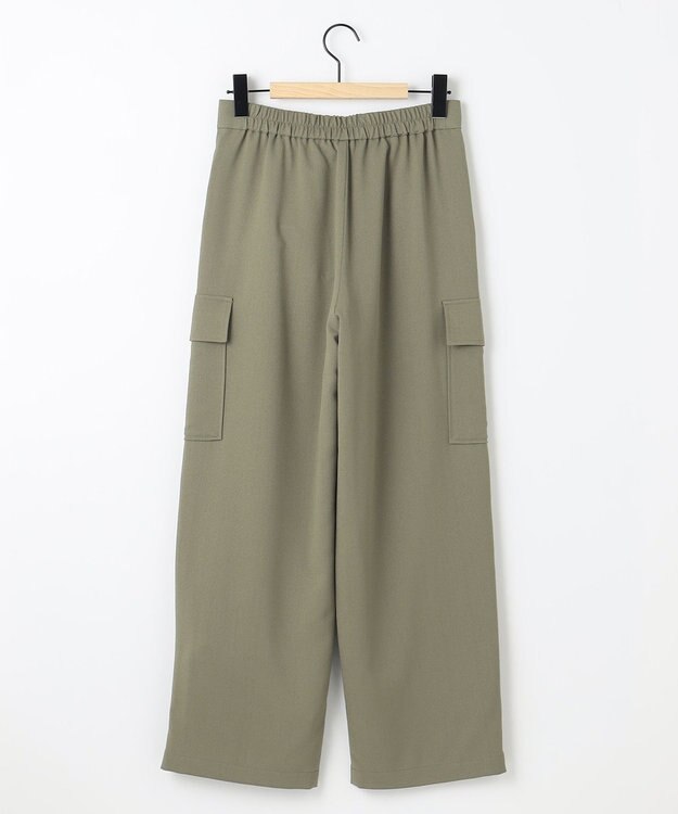 SHARE PARK LADIES サイドポケットブッチャーパンツ カーキ系