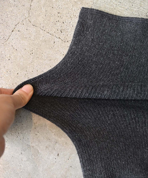 AND WOOL あったか腹巻き チャコールグレー