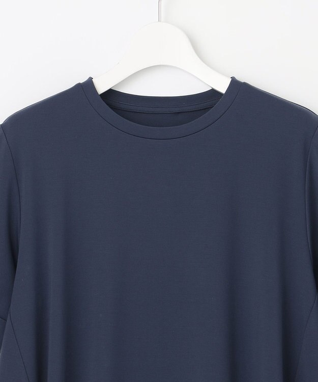UNFILO 【接触冷感/吸水速乾】BEAUTY FORM フレアTシャツ ネイビー系