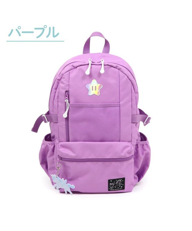 Mother garden マザーガーデン ユニコーン キッズ リュック パープル リフレクターキーホルダー付き パープル