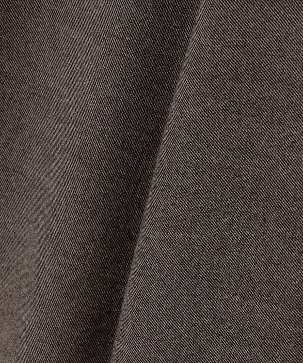 ANY 【洗濯機可/ウエストゴム】ライトツイードワイドパンツ モカ