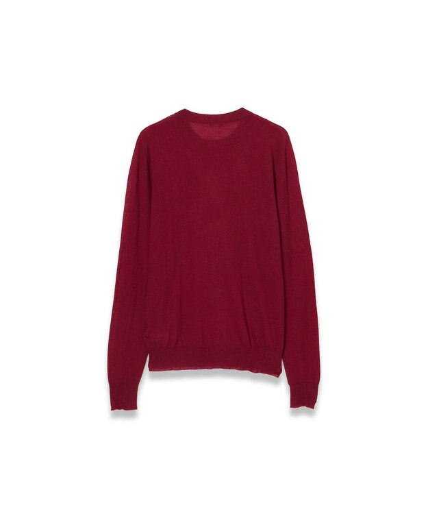 JOSEPH 【洗える】キャッシュエアー　ラウンドネックニット Ruby