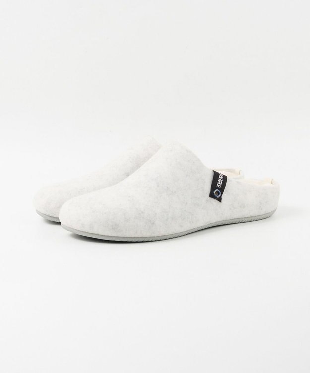 BONTRE 【VERBENAS/ベルベナス】フェルトスリッパ/YORK F PET ホワイト