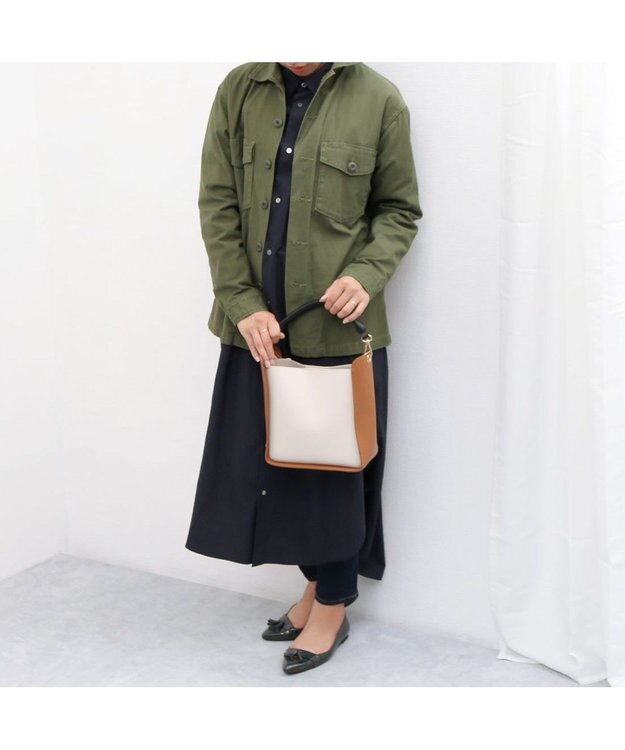 UNBILLION カシュカシュ cachecache / スマホショルダー付きラウンドショルダーバッグ アイボリーミックス