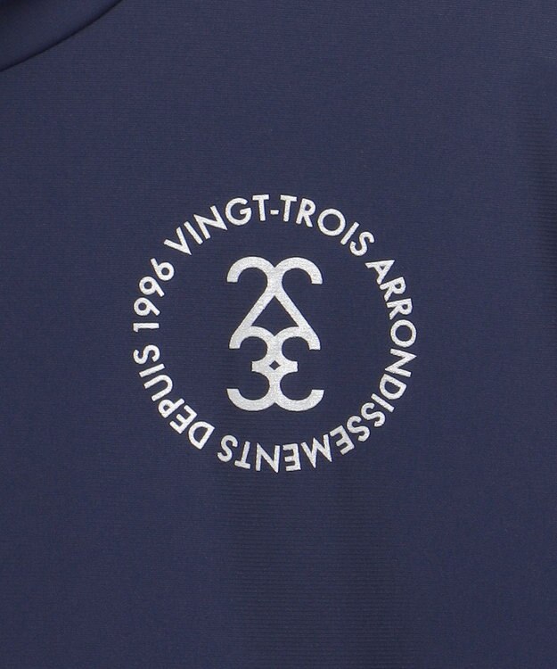 23区GOLF 【WOMEN】COOL JERSEYシリーズ クロップド丈 モックネック ネイビー系