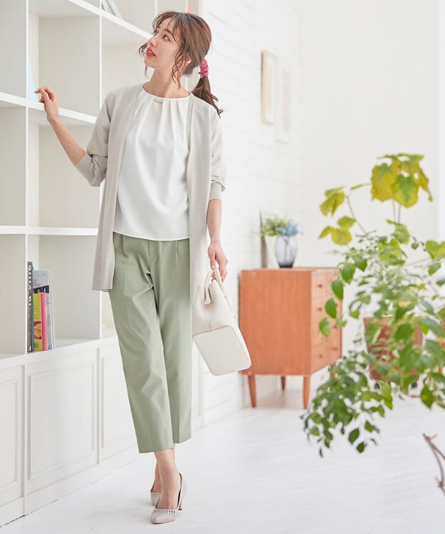 ANY SIS S 【UVケア】クールタッチミラクルガード テーパード パンツ ミント