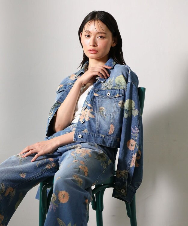 Green Parks ・ＳＵＧＡＲ　ＳＰＯＯＮ　フラワーｐｔＧジャン Indigo