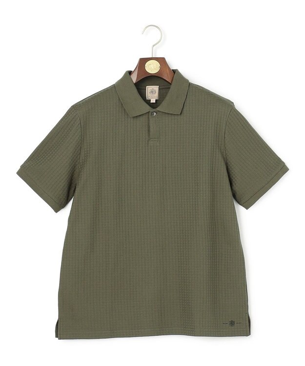 J.PRESS MEN ジャケットインの最適解【接触冷感 / 吸水速乾】【J.PRESS PREMIUM JERSEY】スキッパー ポロシャツ カーキ系