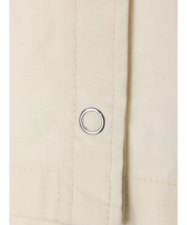 earth music&ecology ショート丈シャツジャケット Ivory