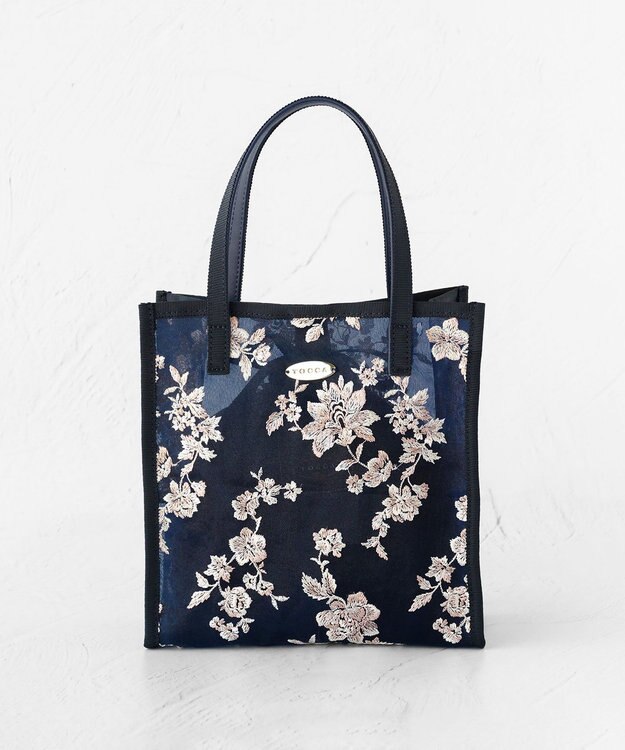 TOCCA 【WEB・数量限定】CHERISH UPCYCLE BAG バッグ ネイビー×ピンク系