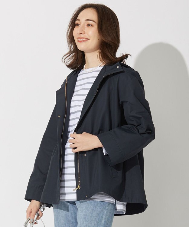 自由区 L 【撥水】グログラン マウンテンパーカー ネイビー系