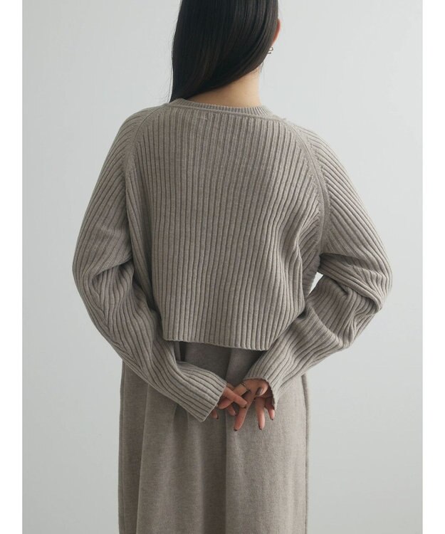 Green Parks armonia. ＳＥＴ２点ニットワンピース Beige