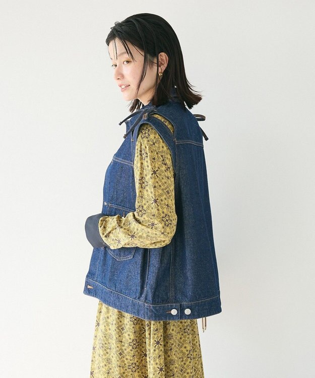 CRAFT STANDARD BOUTIQUE デニムリボンベスト Dark Indigo