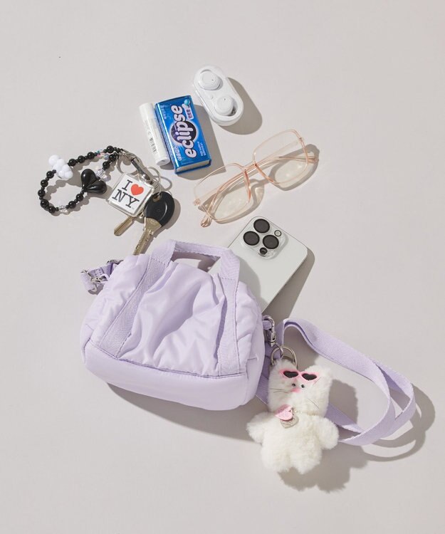 LeSportsac SHEEN MINI DUFFEL/シュガーライラック シュガーライラック