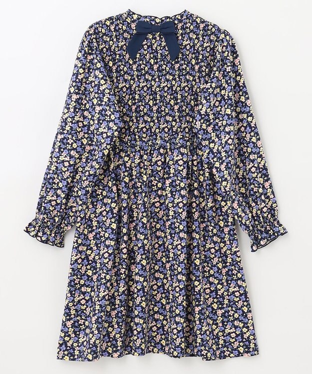 組曲 KIDS 【150-160cm】Flower tea party ワンピース ネイビー系5