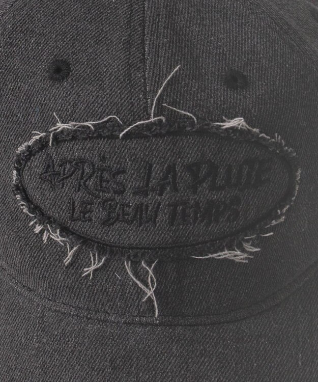 WEGO サークルフリンジロゴデニムキャップ ブラックその他