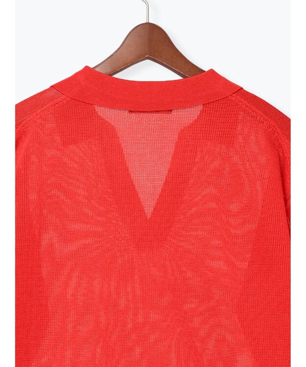 Te chichi メッシュスキッパーポロニット レッド