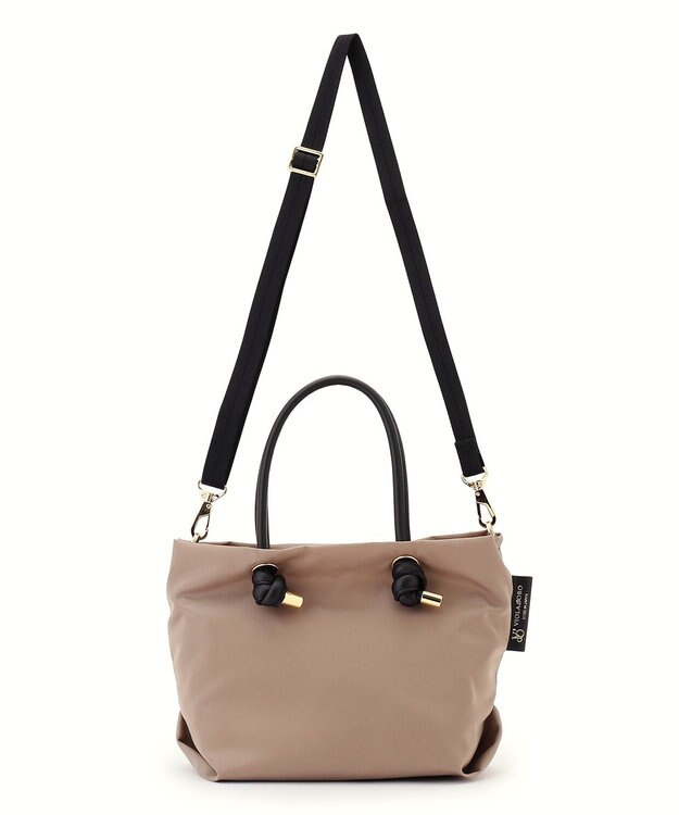 23区 VIOLAd'ORO 2WAY ナイロン トートバッグ (Sサイズ) ベージュ系