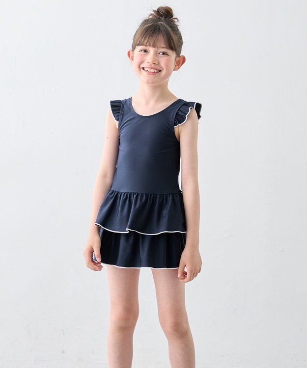 ANY KIDS 【UVカット】セパレート スクール水着 フリル