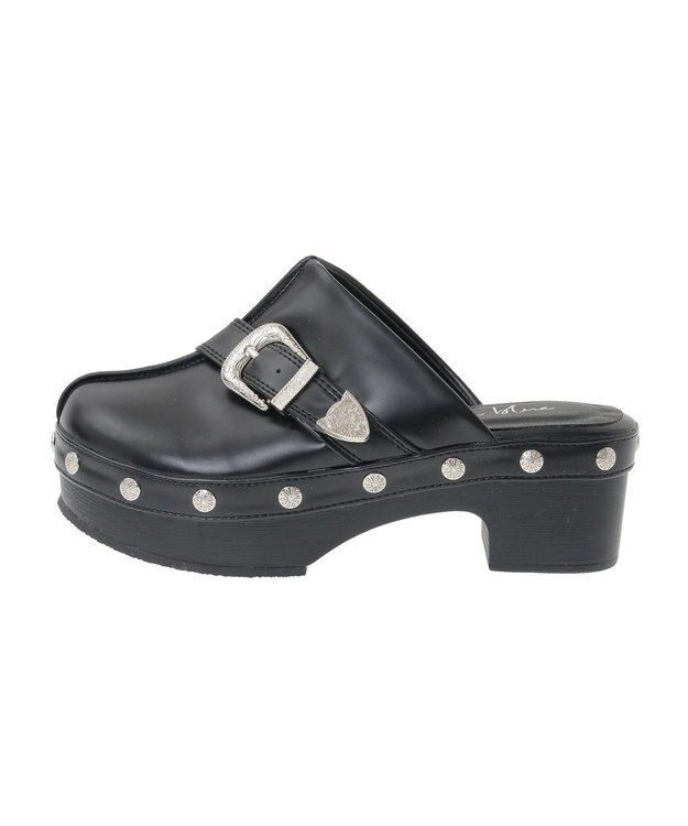 Green Parks ・ｒｉｃｈ　ｂｌｕｅ　ウェスタンクロッグ Black