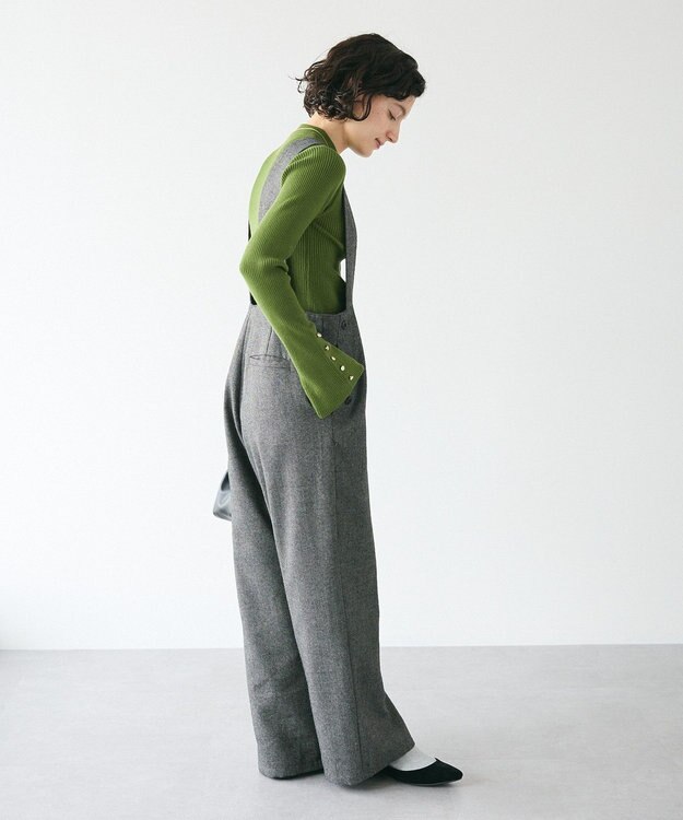 CRAFT STANDARD BOUTIQUE ツイードサロペット Black