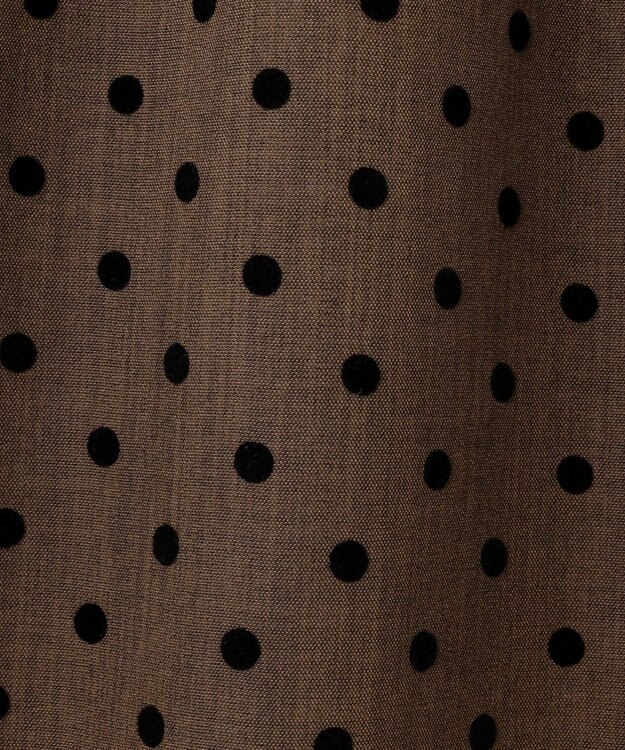 Feroux ドットフロッキー ロンパース ダークブラウン系1