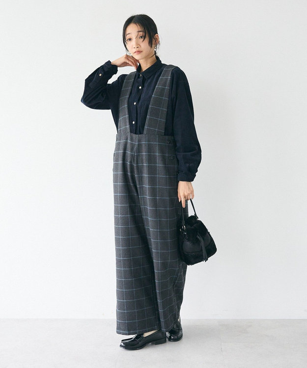 CRAFT STANDARD BOUTIQUE ツイードサロペット Check