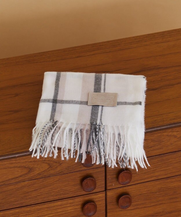 Maison de FLEUR チェックストール Light Pink