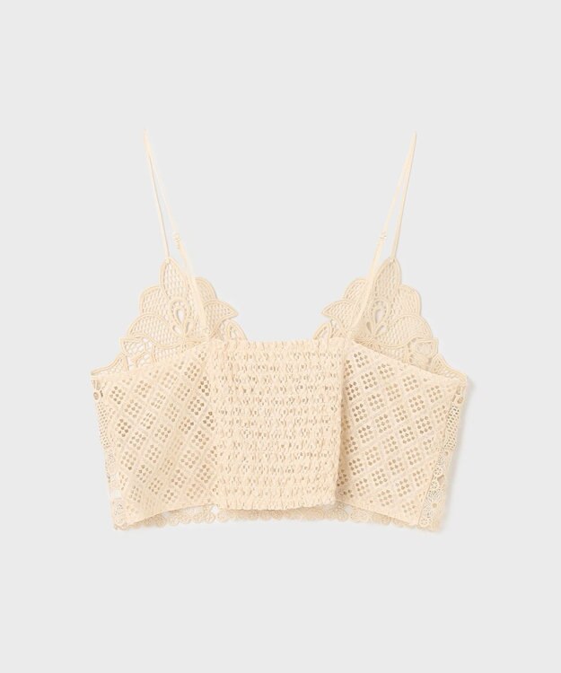 GRACE CONTINENTAL レースキャミ付カフタンブラウス キナリ