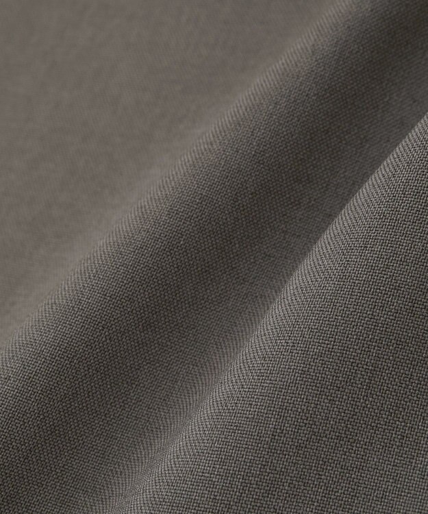 Green Parks 麻調ペプラムｚｉｐベスト Brown