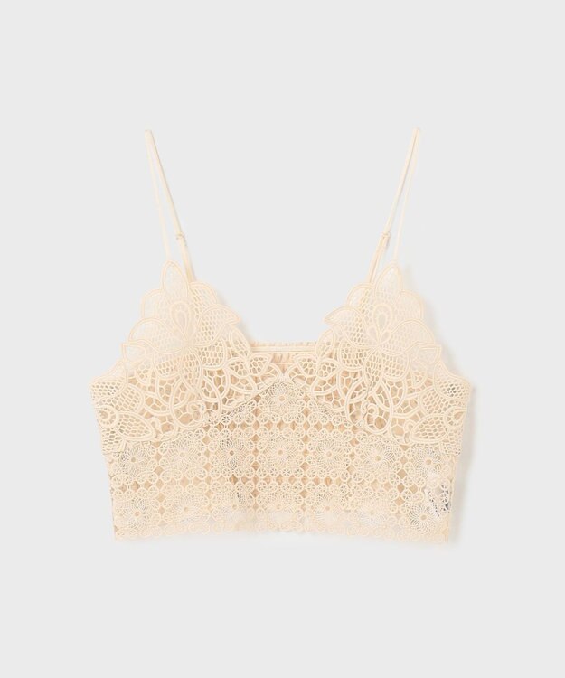 GRACE CONTINENTAL レースキャミ付カフタンブラウス キナリ