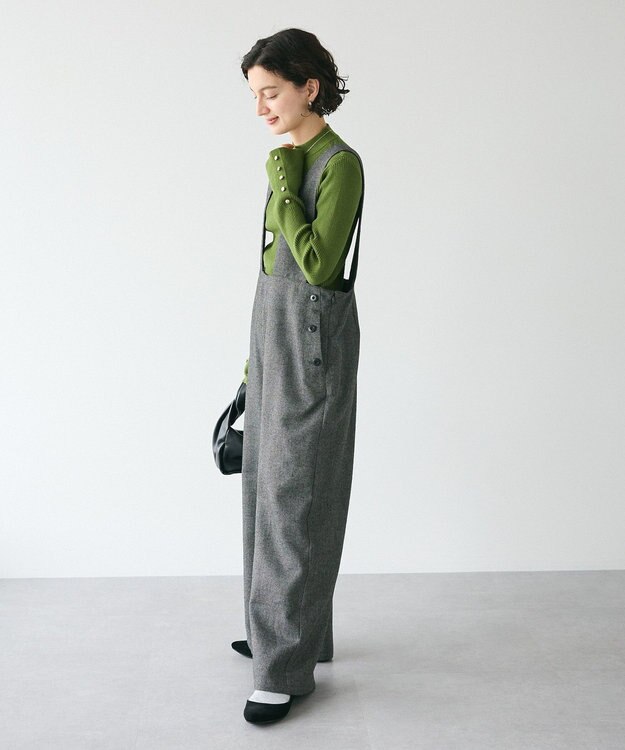 CRAFT STANDARD BOUTIQUE ツイードサロペット Black