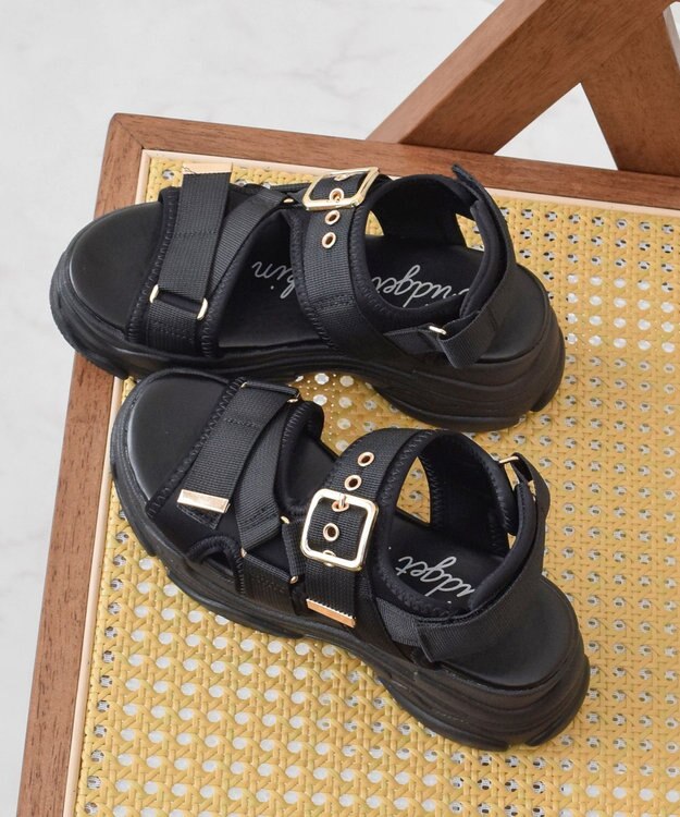 Bridget Birkin 【Bridget Birkin】ベルクロカジュアルスポサン ブラック雑材