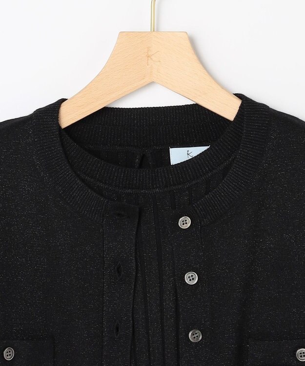 組曲 S ラメアンサンブル ニット ブラック系