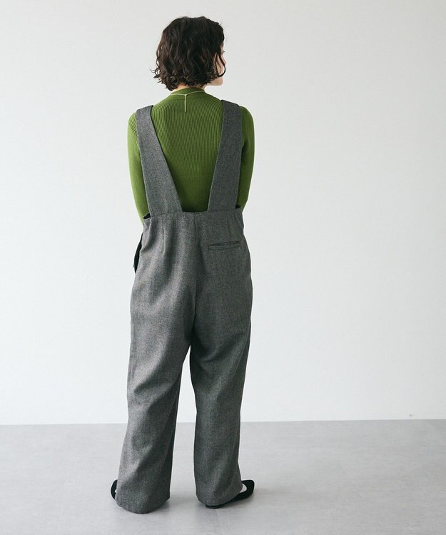 CRAFT STANDARD BOUTIQUE ツイードサロペット Black