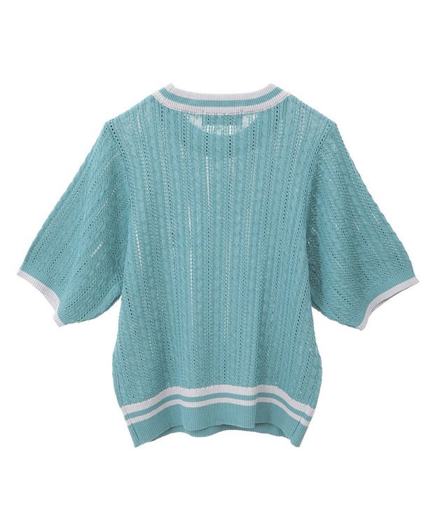 CRAFT STANDARD BOUTIQUE 別注/BHPC 刺繍ケーブル編みニット Green