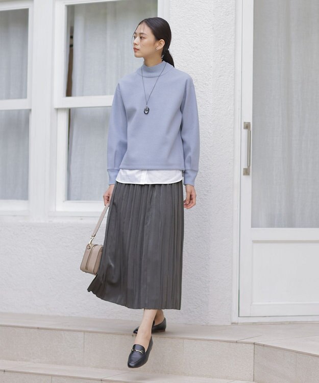 J.PRESS LADIES 【洗える】PINオックス ボタンダウン シャツ ホワイト系