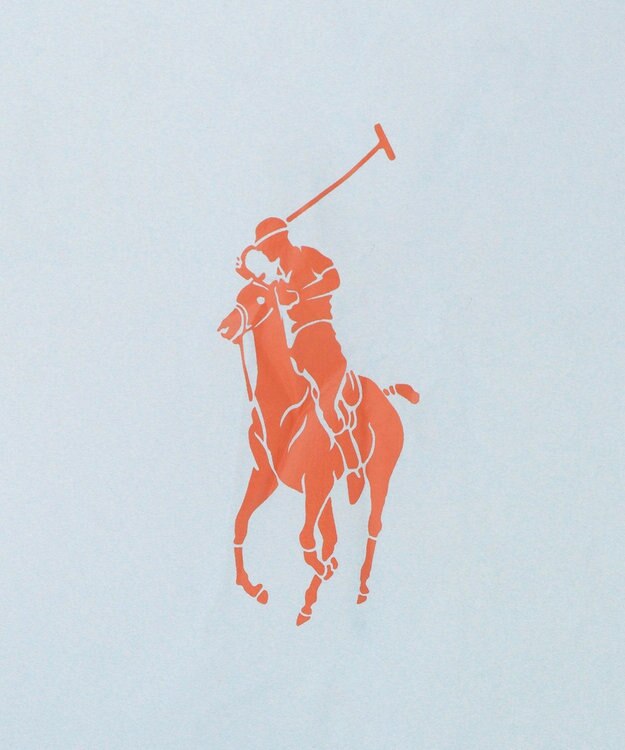 MOONBAT POLO RALPH LAUREN(ポロ ラルフローレン)ポロポニー ポケッタブル レインバッグ Sサイズ 無地 ストラップベルト付き サックスブルー