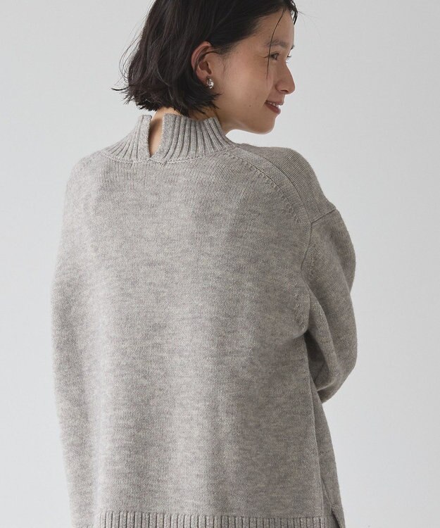 AMERICAN HOLIC サイドスリットニットプルオーバー Gray Mixture