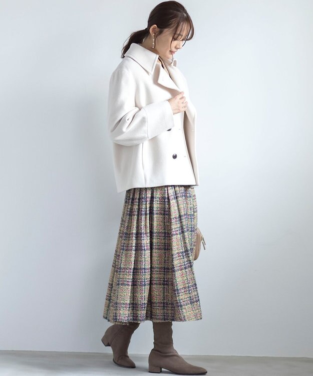 組曲 ショートビーバー ピーコート ベージュ系